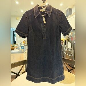 Madewell Denim Popover Dress. Size S